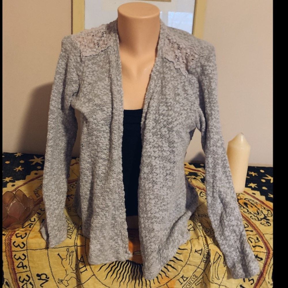 Lightweight springtime lace cardigan